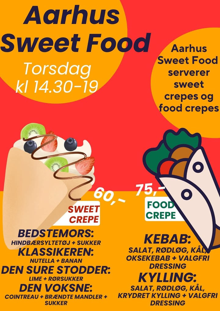 Pandekagevogn fra Aarhus Sweet Food besøger Min Købmand Øster Bjerregrav på torsdag