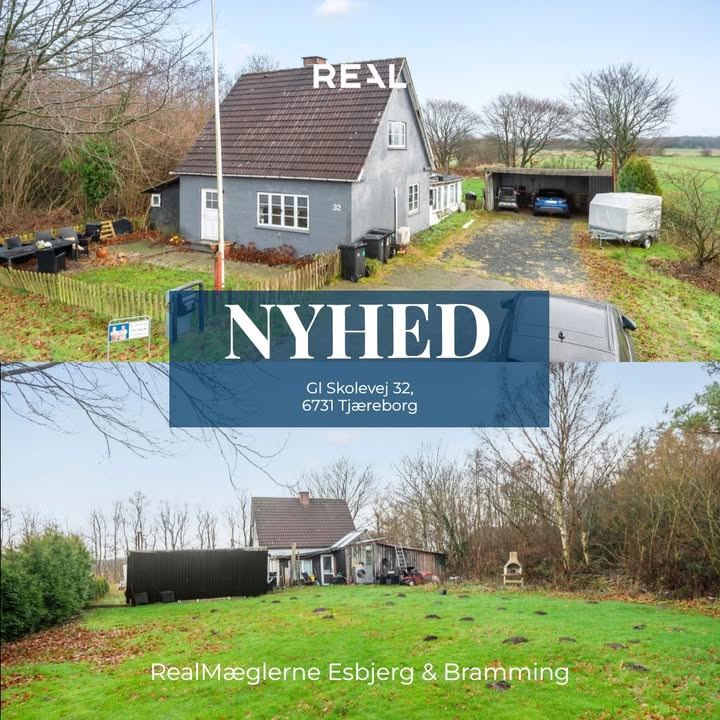 RealMæglerne Esbjerg og Bramming præsenterer: Bolig i Tjæreborg med plads til personligt præg til salg