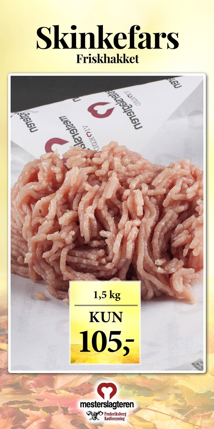 Frederiksberg Kødforsyning klar med ugens tilbud på aftensmad
