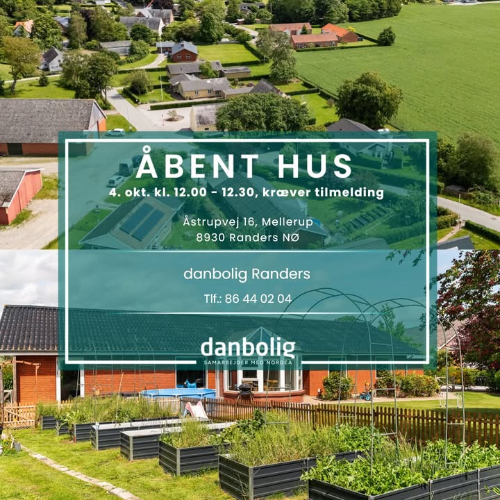 Danbolig Randers inviterer til åbent hus i charmerende villa i Mellerup