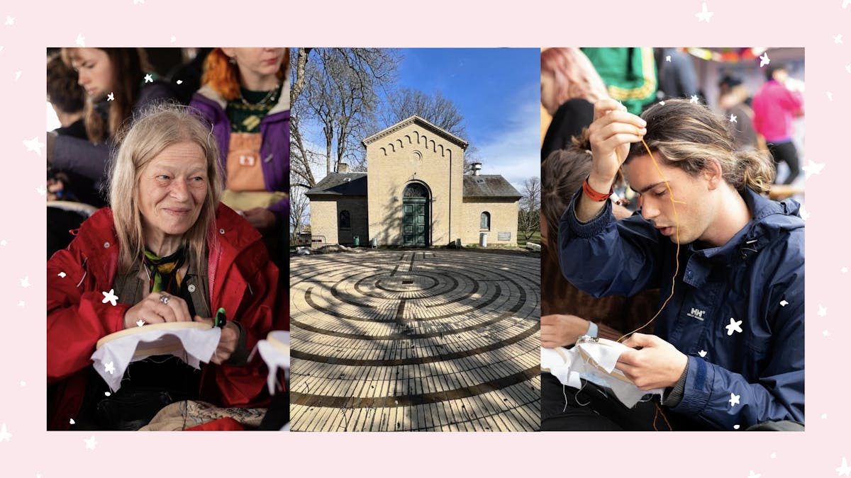 Følsomt julebroderi i Sct. Hans Have