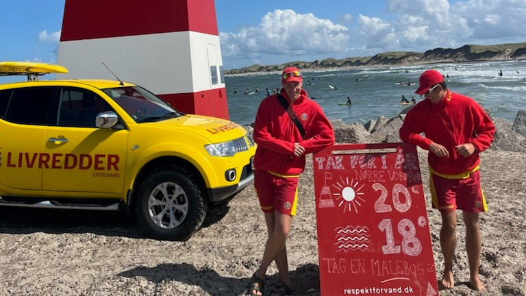 Livredderne i Nr. Vorupør takker af for i år: Vinden skabte farlige situationer for badegæsterne