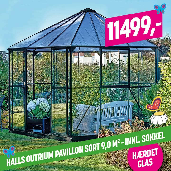 Smuk pavillon til salg hos XL Byg Tømmergaarden Hals med attraktive designdetaljer