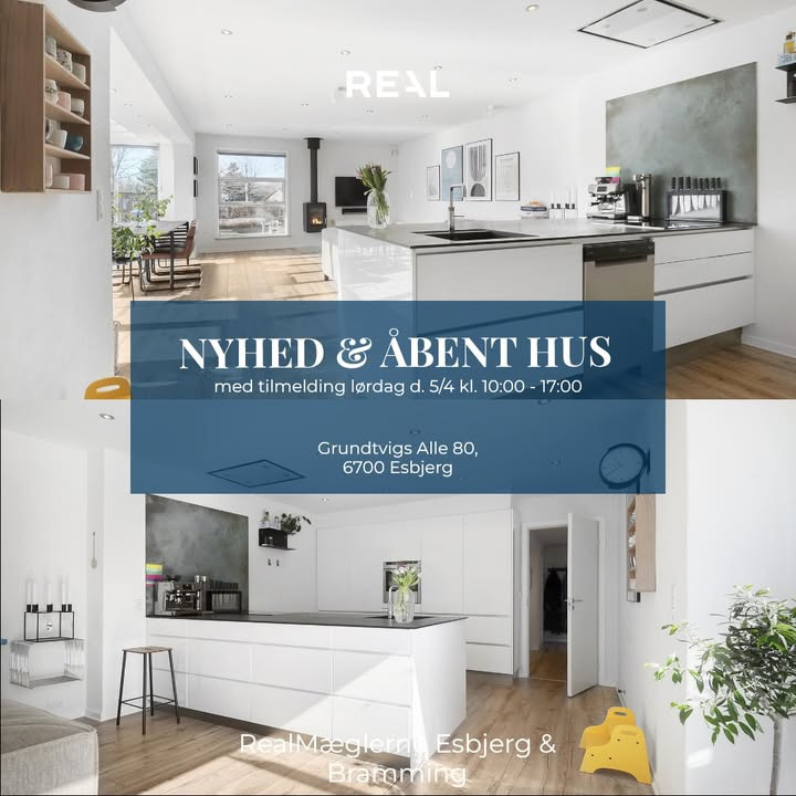 RealMæglerne Esbjerg og Bramming inviterer til åbent hus i rummelig villa i eftertragtet område