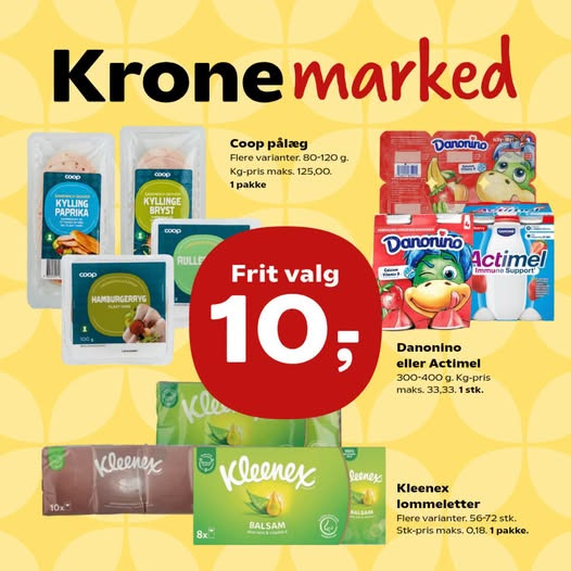 SuperBrugsen Vamdrup tilbyder frit valg til 10 kr.