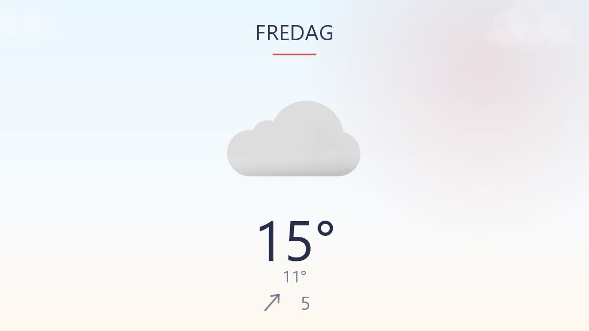 Gråt vejr med lidt kant i dag