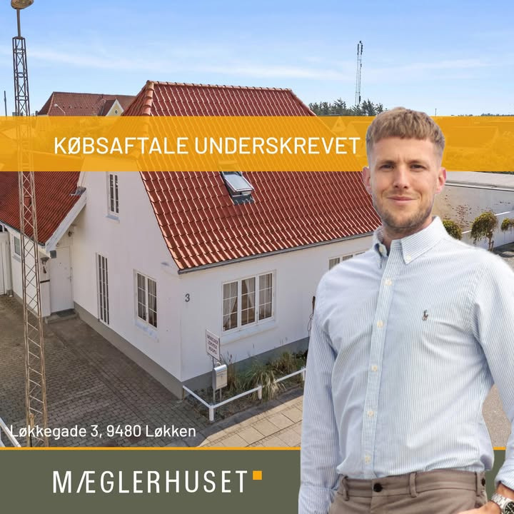 Mæglerhuset Vestkysten I/S sikrer købsaftale på byhus i Løkken