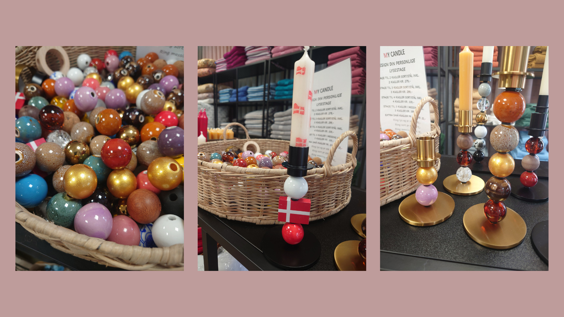 Design din egen unikke lysestage hos Gardin & Interiør Huset – en personlig gaveidé eller hjemmepynt