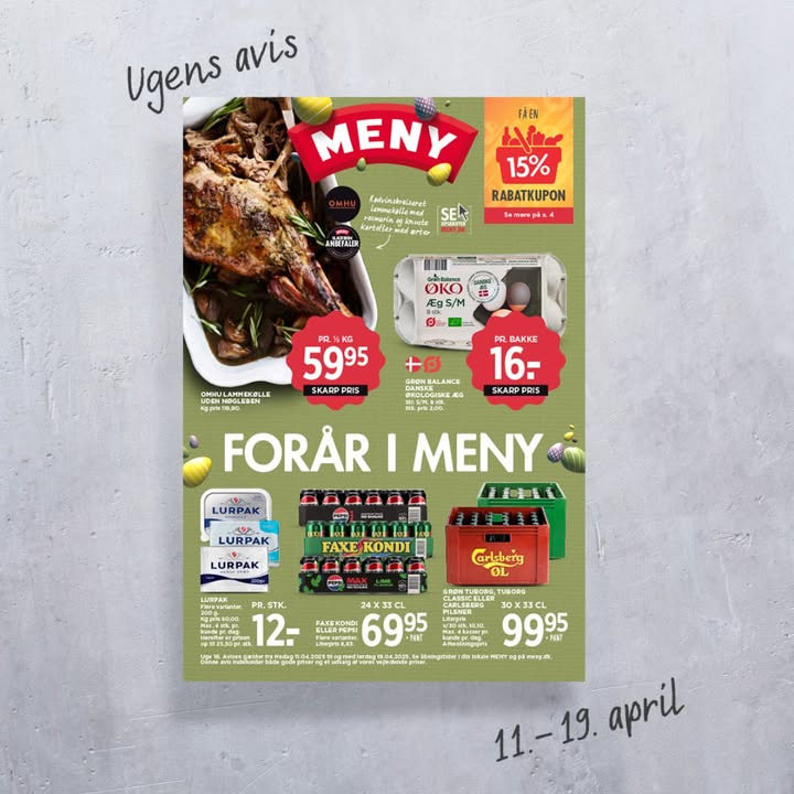 Forbered dig til påskegæsterne med tilbud fra Meny Randers