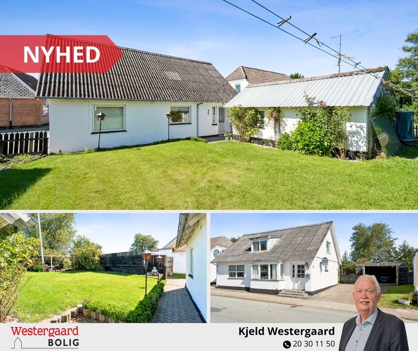 WESTERGAARD BOLIG præsenterer nyt og billigt hus centralt i Jerslev