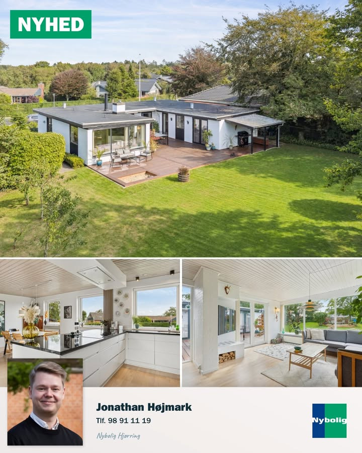 Nybolig Hjørring præsenterer charmerende villa med ugeneret have på Mejsevej 39