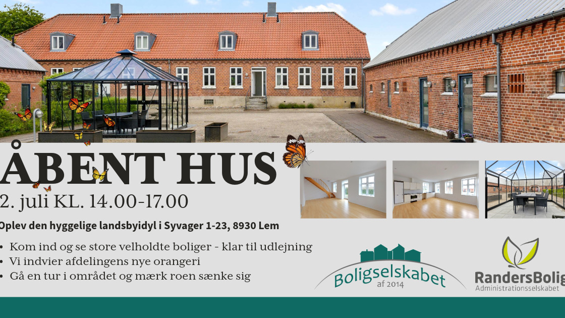 Åbent hus i Syvager – oplev landsbyidyl og store boliger tæt på Randers