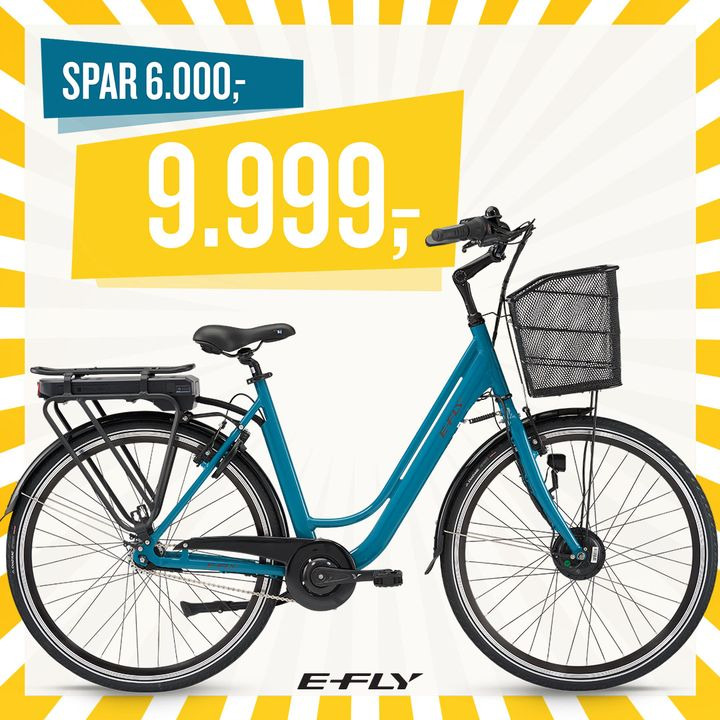 Horsens Cykler: E-cykel til kun 9.999 kr. før 15.999 kr.