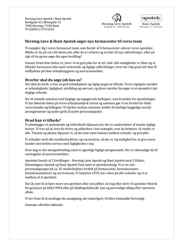 Se dagens updates fra Ikast her