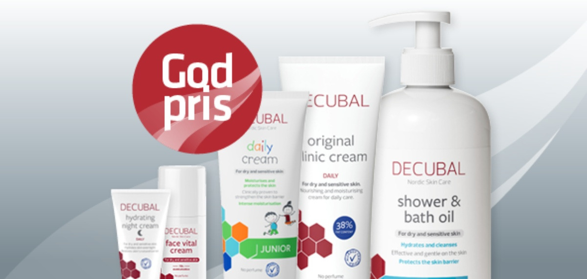 Månedens hudplejeserie hos Vejlby Apotek: Fem Decubal-produkter til ekstra god pris