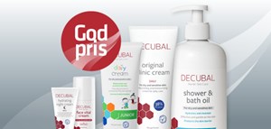 Decubal hudplejeserie til ekstra god pris hos Vejlby Apotek indtil 23. oktober