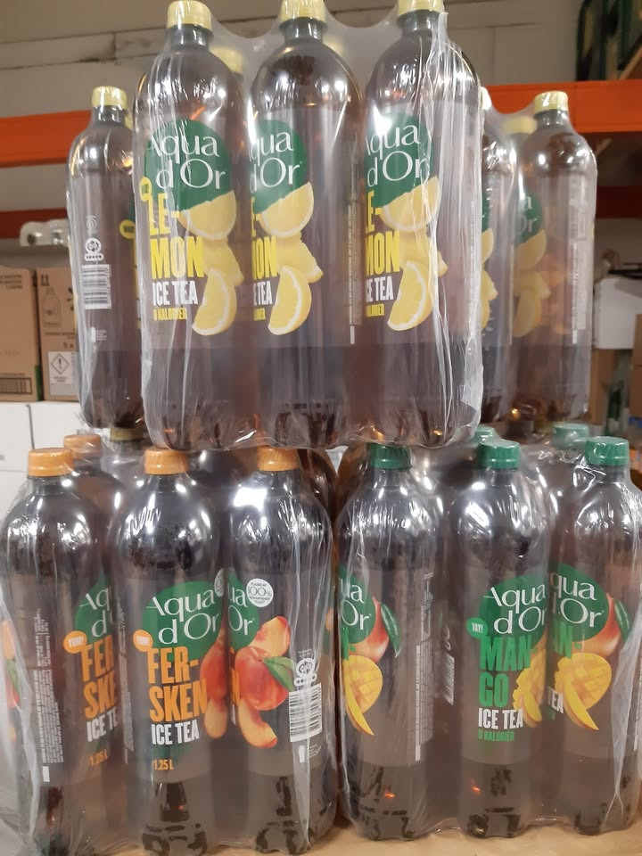 Meny Randers tilbyder 6-pak aqua d'or ice tea til kun 50 kr plus pant