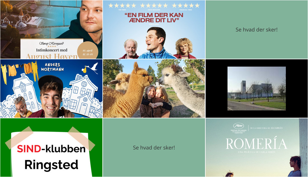 Oplev Ringsted i den kommende weekend: Musik, film og socialt samvær