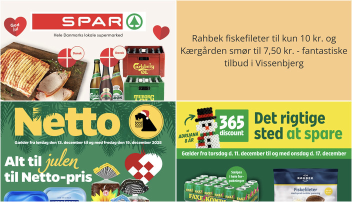 Rahbek fiskefileter til kun 10 kr. og Kærgården smør til 7,50 kr. - fantastiske tilbud i Vissenbjerg