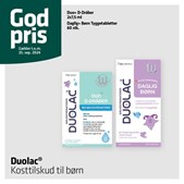 Ikast Apotek tilbyder kosttilskud til børn fra Duolac til nedsat pris frem til 25. september