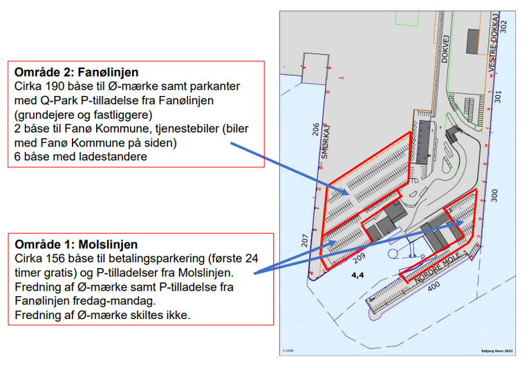 Fanø Kommune indfører nye parkeringsregler ved Esbjerg Havn i samarbejde med Molslinjen