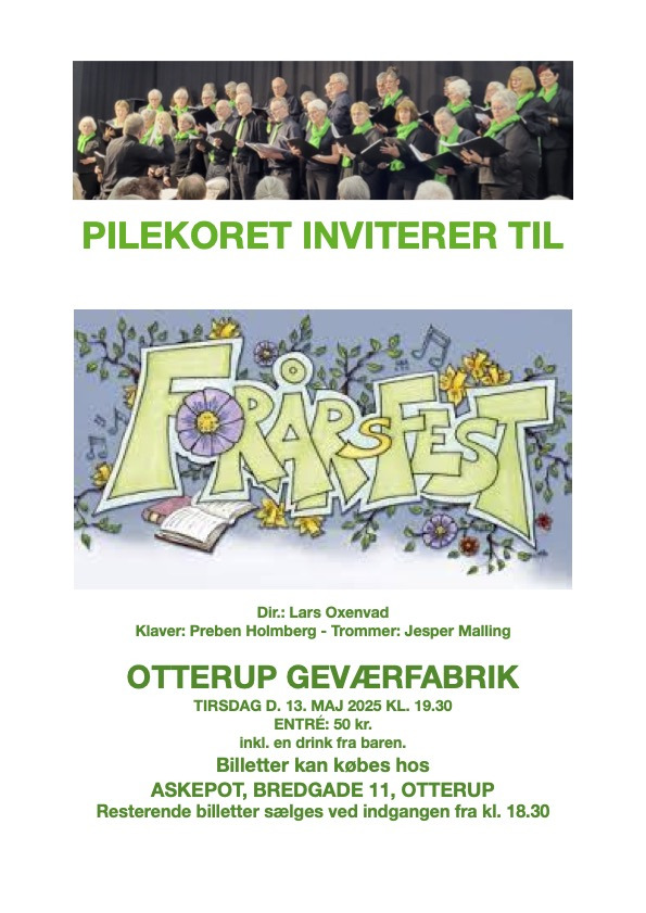Forårskoncert med Pilekoret i Otterup