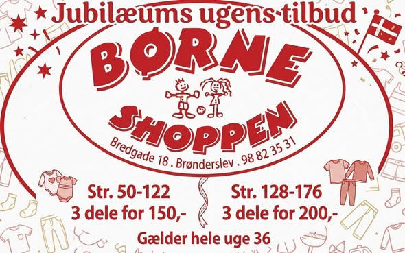 Børneshoppen Brønderslev fortsætter jubilæumsugen med 20% på alt i butikken