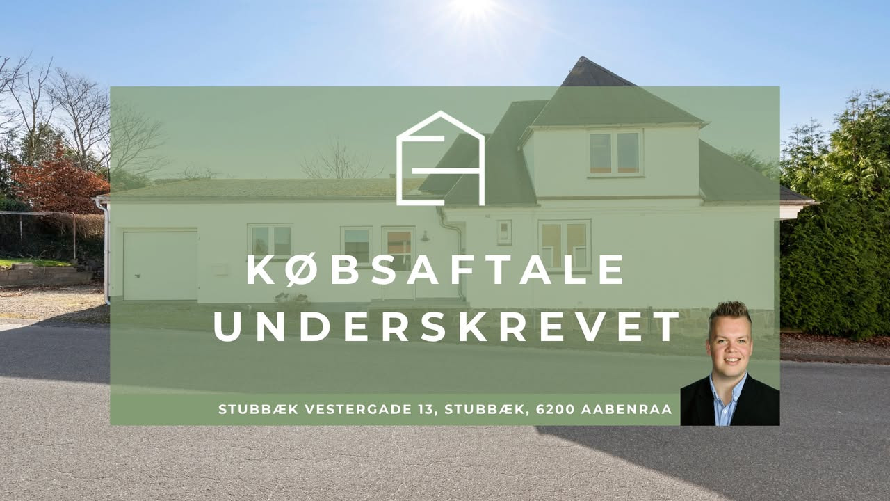 EJENHOLM BOLIG & ERHVERV har fået købsaftale underskrevet på Stubbæk Vestergade 13