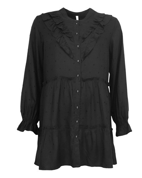 Nye romantiske styles fra Klarissa & Nora: Tunika og lang strik cardigan fra Ofelia