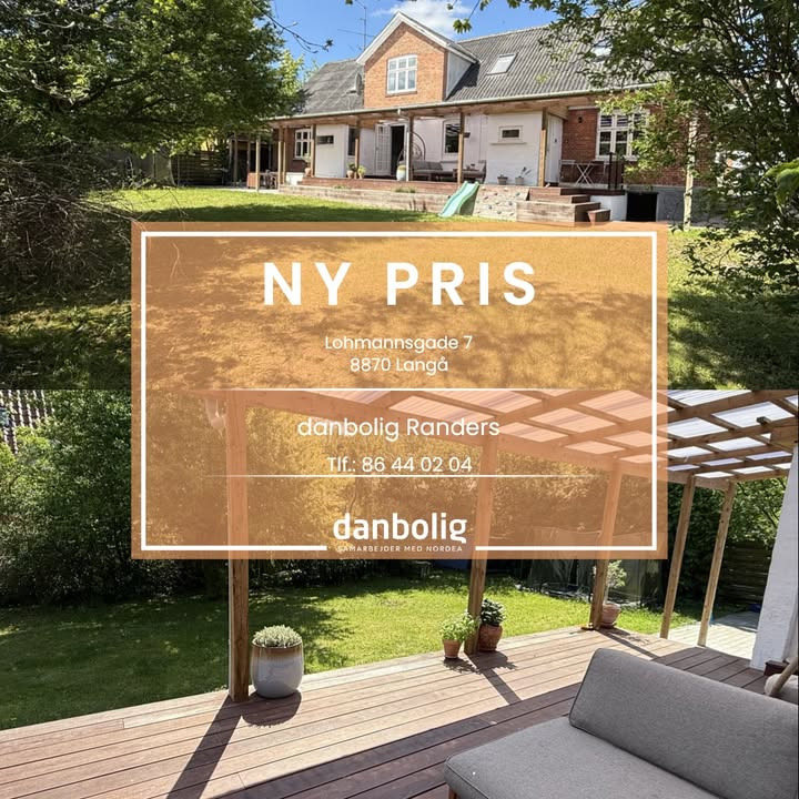 Ny pris på charmerende ejendom i Langå fra danbolig Randers