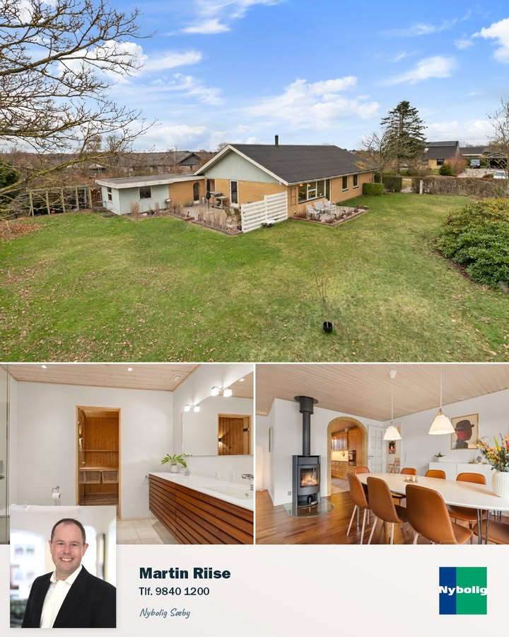 Velholdt familievenlig villa på Elisabeth Billes Vej i Sæby