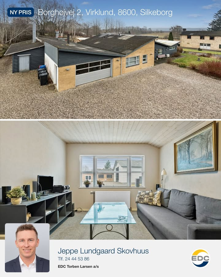 EDC Torben Larsen annoncerer ny pris på charmerende villa i naturskønne Virklund