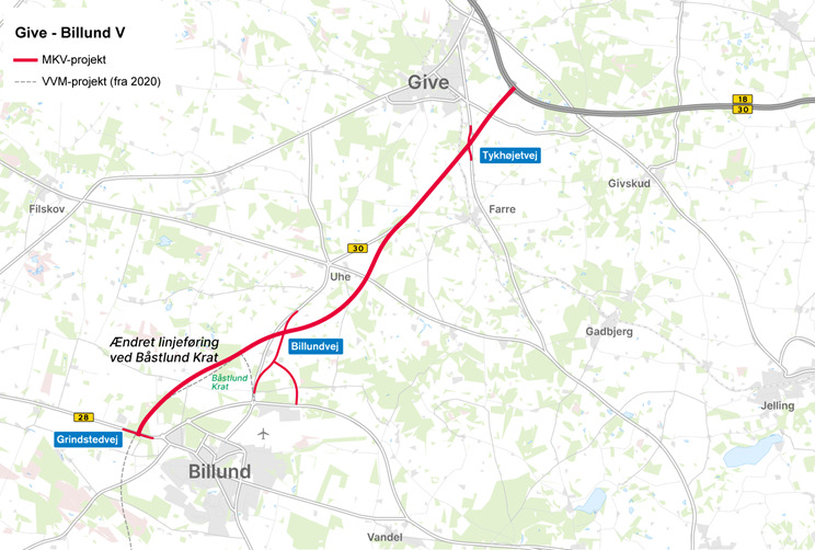 Borgermøde om ny motorvej mellem Give og Billund: Deltag og del dine synspunkter