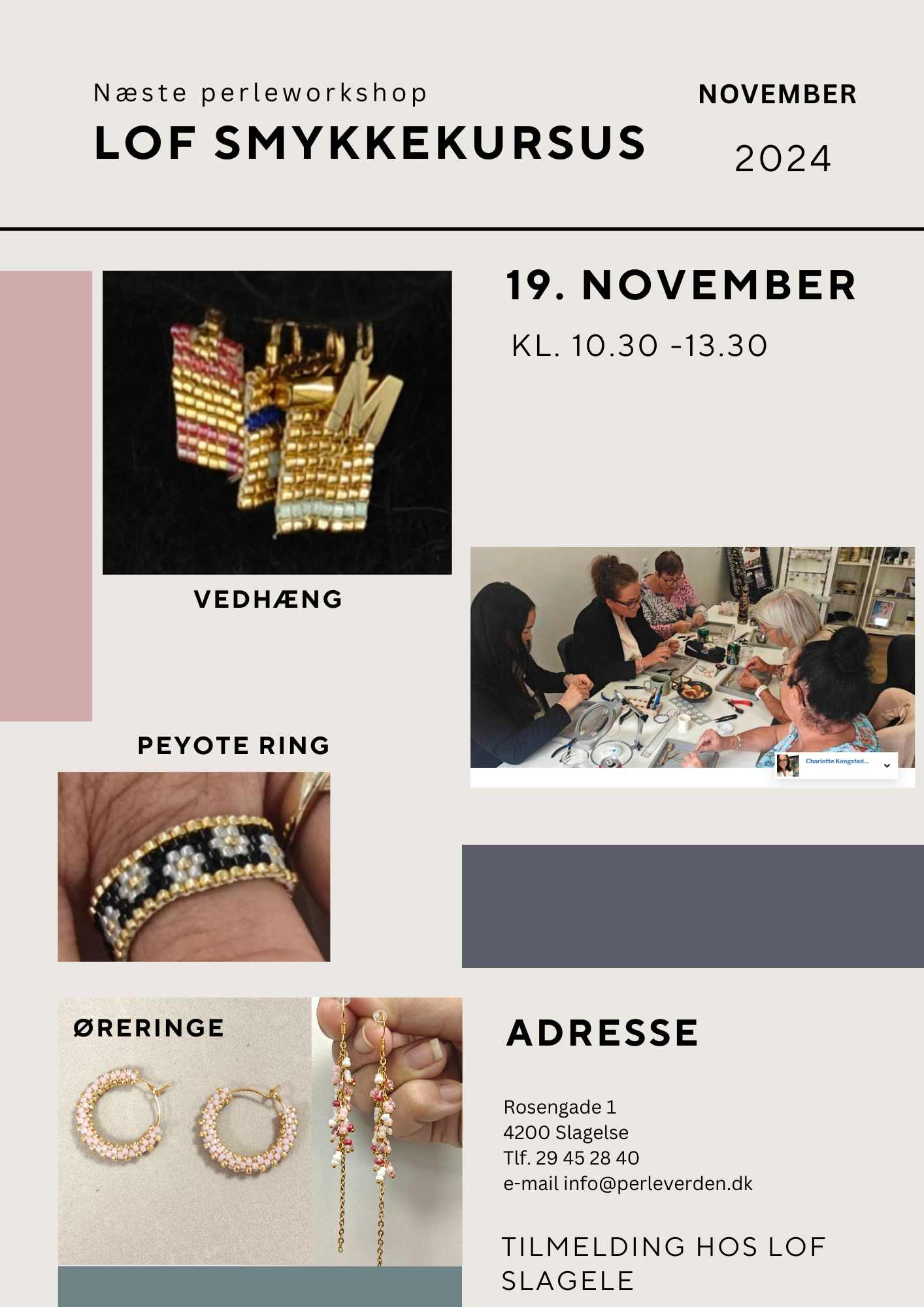 Lav dine egne smykker: Workshop i Slagelse