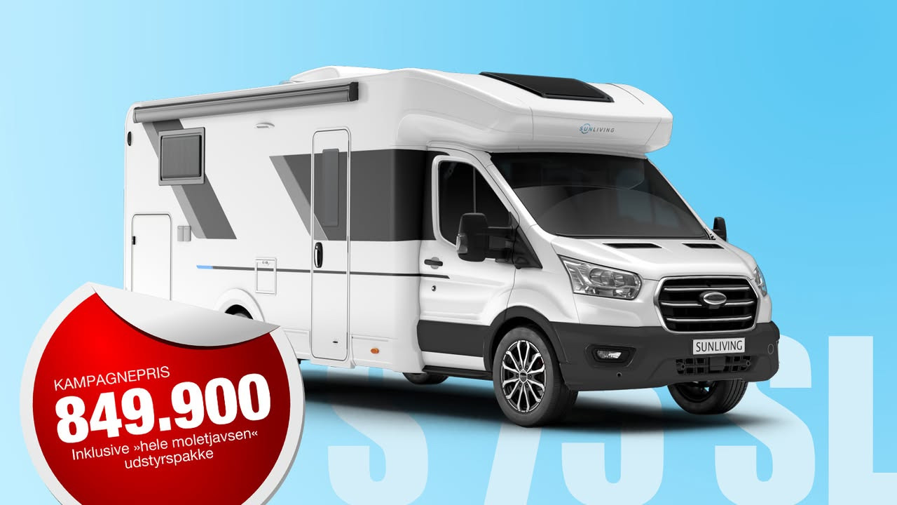 Ny Sun Living autocamper på lager hos Møllegårdens Camping