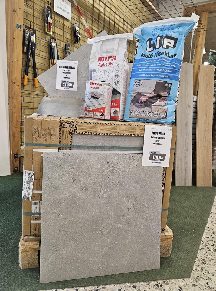 HH Trælast & Byggecenter A/S præsenterer ny flise- og gulvudstilling i Grundvad butikken