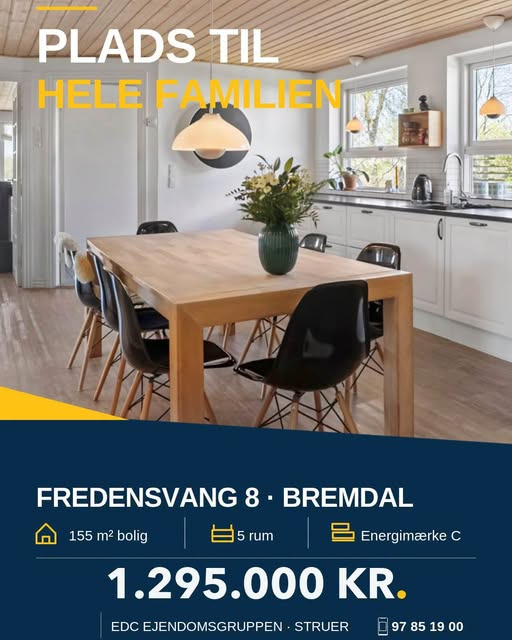 EDC Ejen­doms­grup­pen Struer præsenterer villa på Fredensvang 8 med 155 m²