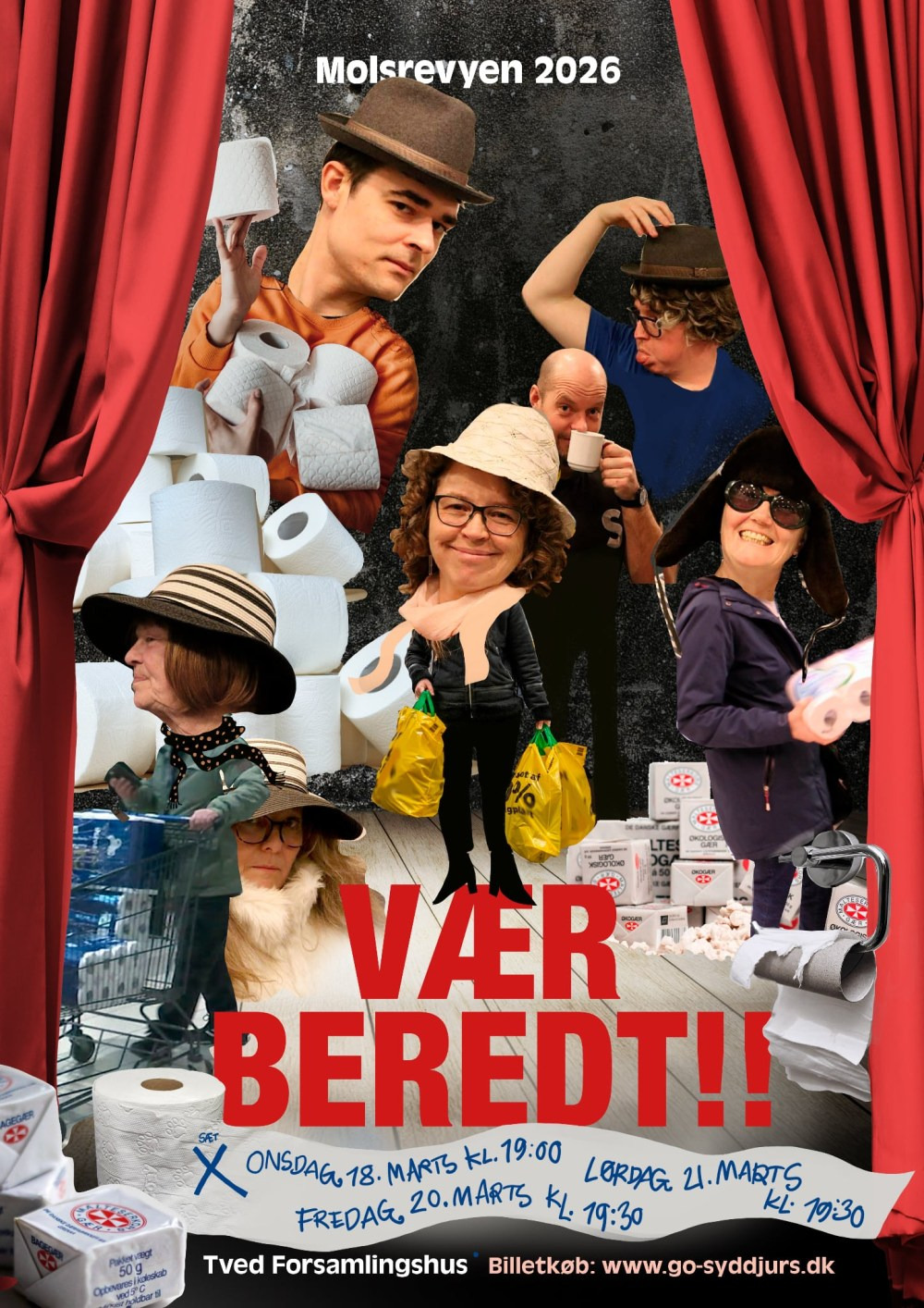 Oplev Molsrevyen 2026: "Vær Beredt!" i Tved Forsamlingshus