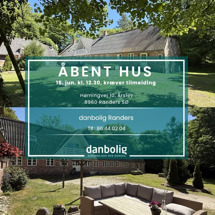Danbolig Randers inviterer til åbent hus på charmerende landejendom i Årslev