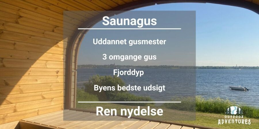 Saunagus og fjorddyp i Vigen Strandpark