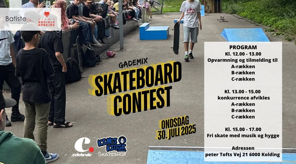 Gademix skateboard contest 2025 bringer fart og sjov til Kolding