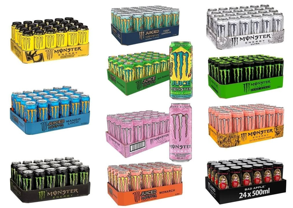Actionshoppen ApS tilbyder kasser med Monster Energy til 220 kr. + pant