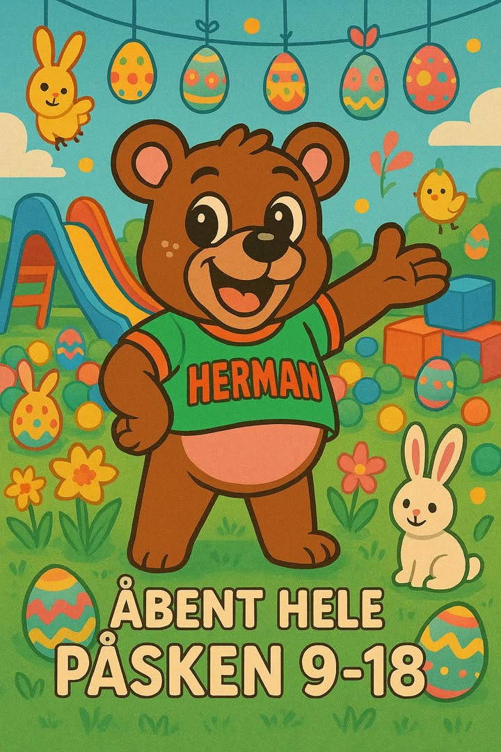 Tag familien med til sjov og hyggelige stunder i Hermans Hule Thisted i påsken