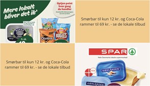 Smørbar til kun 12 kr. og Coca-Cola rammer til 69 kr. - se de lokale tilbud