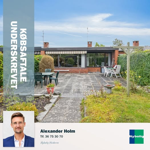 Nybolig Hvidovre - Alexander Holm ApS formidler salg af rækkehus på Engstrupgårdsvej 7
