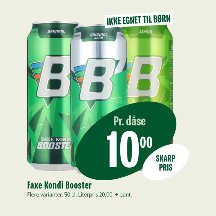 MIN KØBMAND, NIM introducerer Faxe Kondi Booster med ekstra power