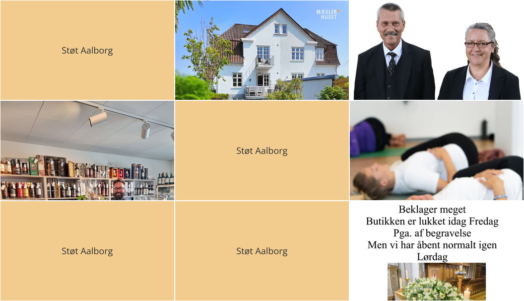 Nyt fra Vin & Vin Aalborg, Mæglerhuset Aalborg, Rosen Begravelsesforretning ApS og 2 andre