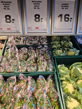 Søndagstilbud på frugt og grønt hos Rema 1000 Thisted Rosenkrantzgade
