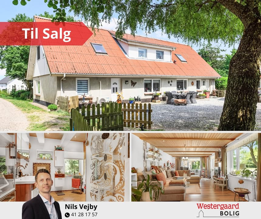 Westergaard Bolig præsenterer idyllisk landejendom til salg ved Saltum
