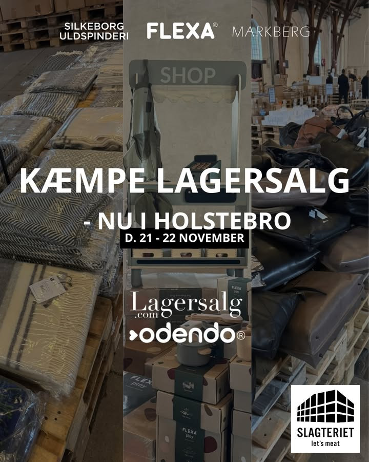 Lagersalg.com inviterer til stort lagersalg med op til 80% rabat i Holstebro